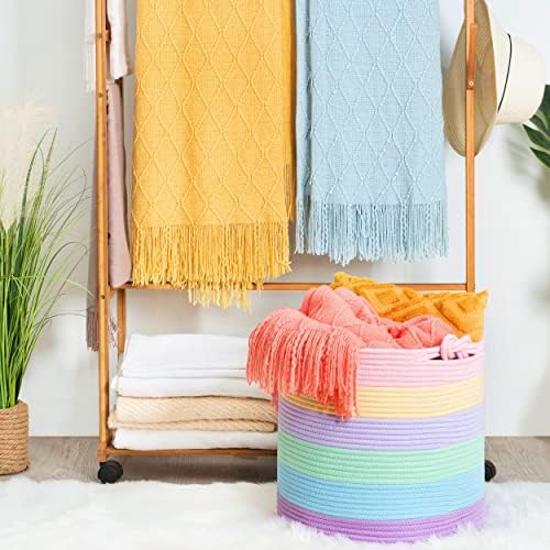 MINTWOOD Design 15 x 142 Cotton Rope Storage Basket