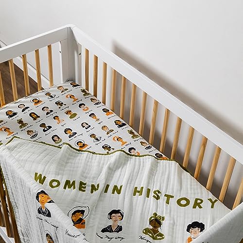 Babyletto Organic Cotton Crib Sheet - Women in History