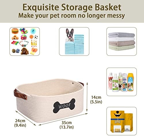 Brabtod Cotton Rope Storage Basket - Medium Beige