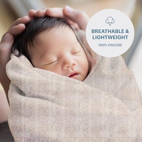 Baby Bright Swaddle Blanket - Cream 1