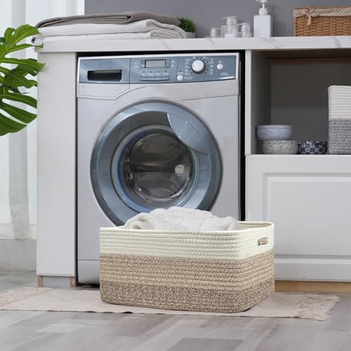 COMFY-HOMI 2pc Large Storage Baskets for Shelves and Closets