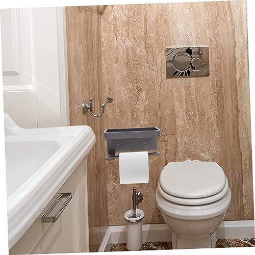 Jojofuny Wall-Mounted Toilet Paper Holder with Shelf