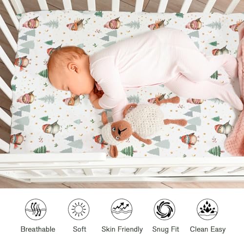 KASTLEE Christmas Birds Crib Sheet 52x28