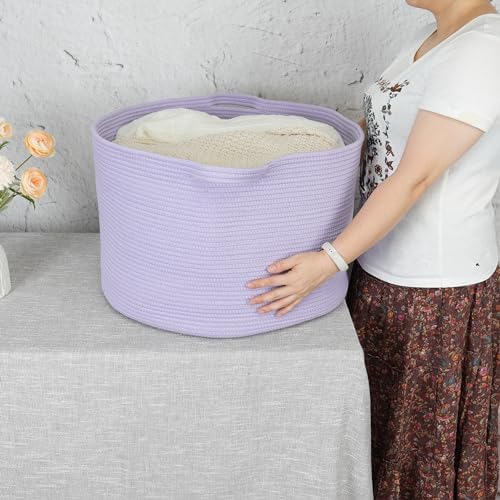 Large Cotton Rope Storage Basket for Kids and Baby
