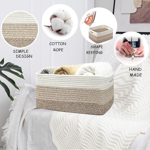 COMFY-HOMI 2pc Large Storage Baskets for Shelves and Closets