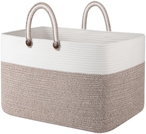 OIAHOMY 95L Woven Basket with Handles
