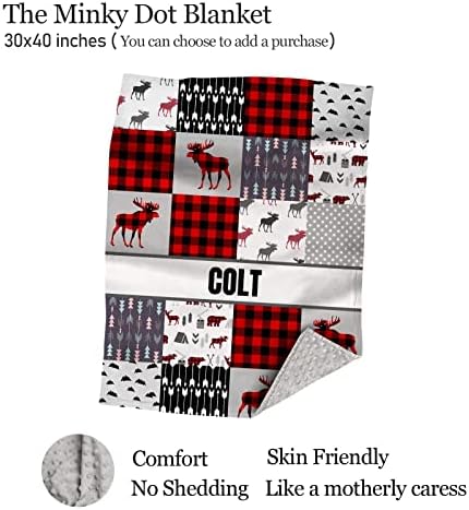 Personalized Red Deer Crib Sheets for Girls
