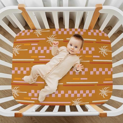 KICPOAY Fitted Crib Sheets with Stretchy Elastic