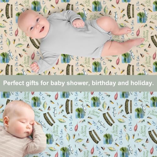 Fishing Lovers Baby Crib Sheets 52x28 Inch