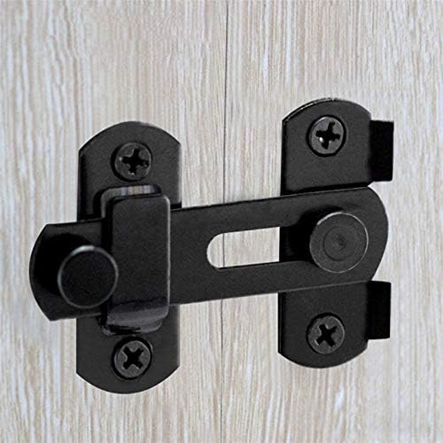 SHAUNI Door Bolt Set of 3 Black Flip Latch Gate Latches 1