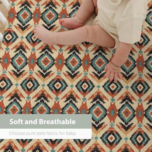 Native American Tribal Totem Baby Crib Sheets 28x52