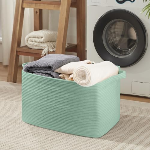 95L Extra Large Woven Storage Basket for Living Room and Nursery
