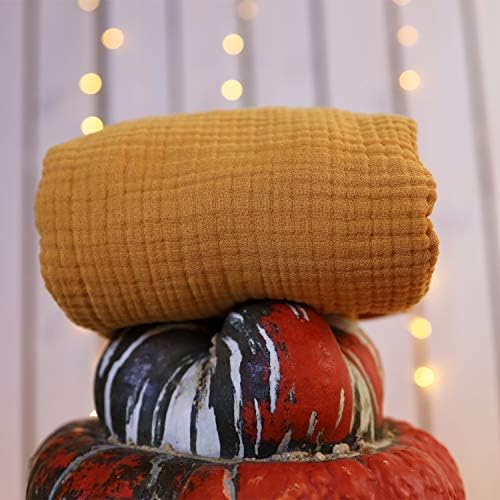 Migaloo Muslin Blanket - 4 Layers 100 Cotton Tangerine
