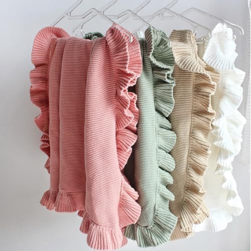Soft Knit Baby Blanket - 30x40 Pink Swaddle Blanket