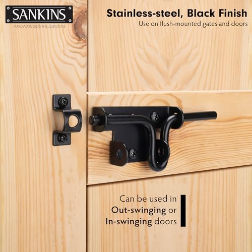 SANKINS 2pcs Heavy Duty Slide Bolt Gate Latch 1