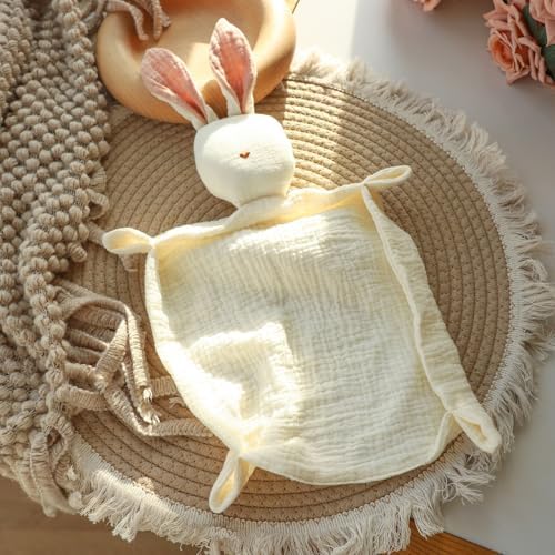 Insular Bunny Lovey Blanket - Organic Cotton Soft Breathable