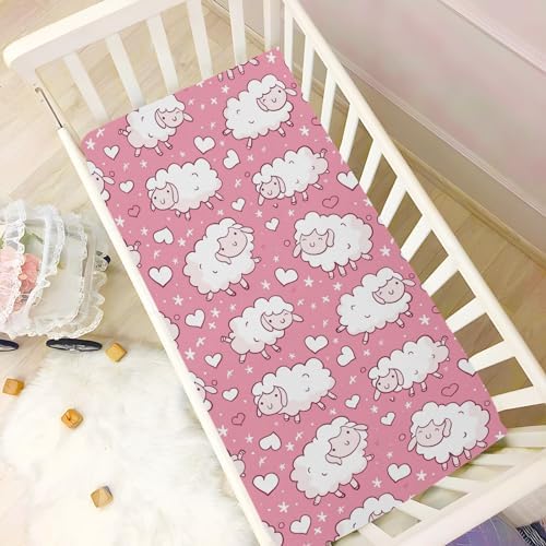 Wassud Funny Sheep Crib Sheets 27x39