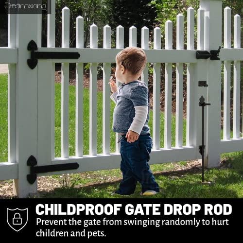 36 Inch Heavy Duty Gate Drop Rod Hardware - 1 Pack