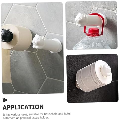 Cute Cat Wall Mounted Paper Towel Holder for Bathroom Kitchen