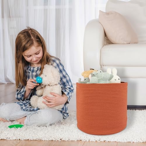 Cotton Rope Storage Basket 16x14 for Baby Kids