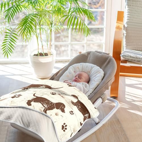 Sanluoli Baby Blanket Cozy Milestone Blanket for Newborns and Toddlers