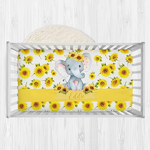 Personalized Baby Crib Sheets with Name Soft and Safe