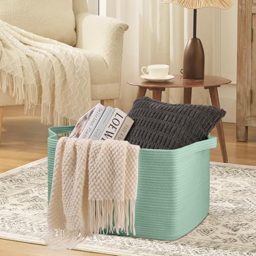 95L Extra Large Woven Storage Basket for Living Room and Nursery
