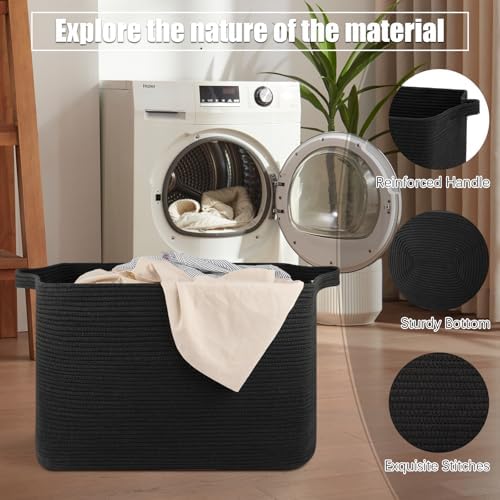 OIASKET 118L Extra Large Blanket Basket with Handle