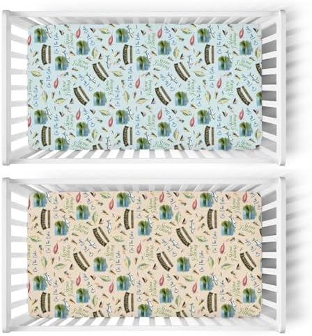 Fishing Lovers Baby Crib Sheets 52x28 Inch