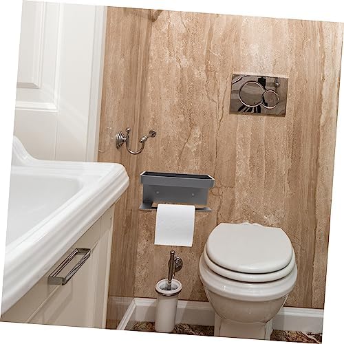 POPETPOP Wall Mount Toilet Paper Holder with Shelf