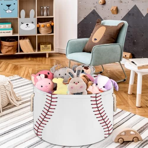 Pardick Large Round Storage Basket with Handle 1