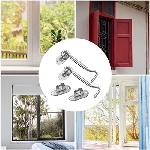 SHAUNI Gate Latch Hook Eye Lock 4pcs Set