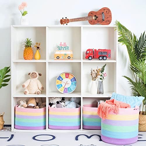 MINTWOOD Design 15 x 142 Cotton Rope Storage Basket
