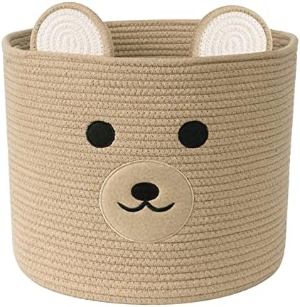 Bear Laundry Baskets with Handles Khaki