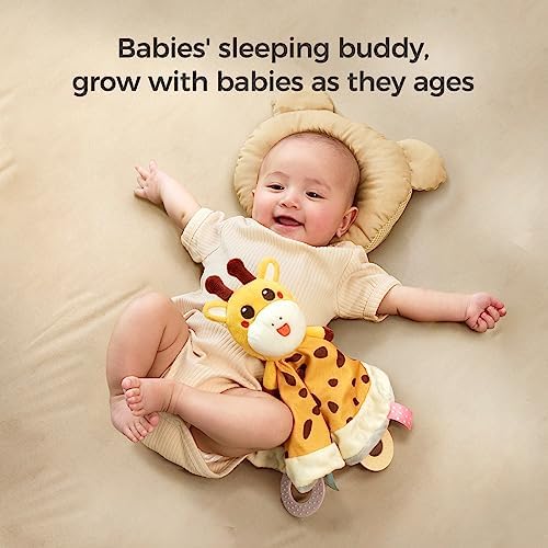 TUMAMA Baby Security Blanket with Giraffe Teethers