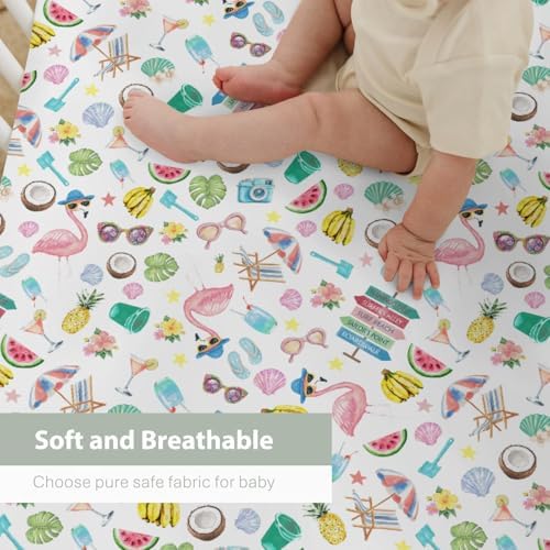 Surf Beach Summer Baby Crib Sheets 28x52