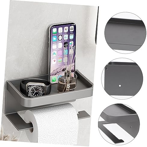 ARTIBETTER Wall-Mounted Toilet Paper Holder with Shelf
