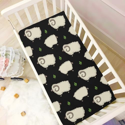 KICPOAY Fitted Crib Sheets with Elastic Band 1