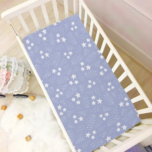 KICPOAY Star Polka Dot Crib Sheets for Baby Toddler