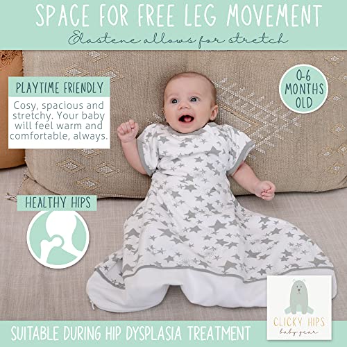 Clickyhips Arms Up Swaddle Sleep Sack for Newborns