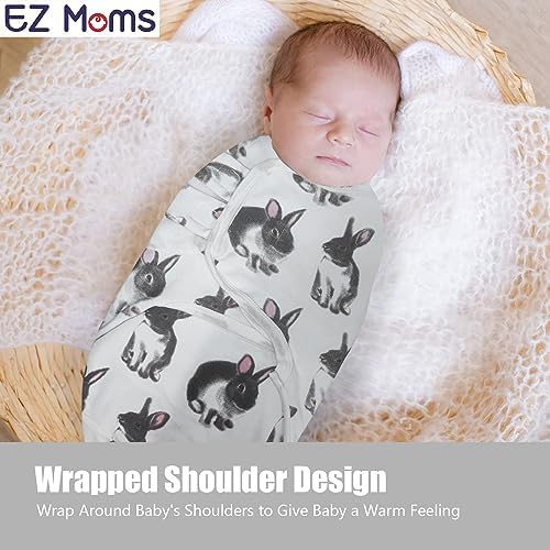 EZ Moms 3 Pack Baby Swaddle Sack with Headbands