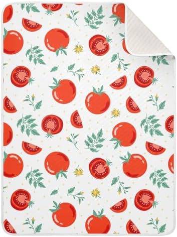 SHJI Red Tomato Swaddle Blanket 30x40in