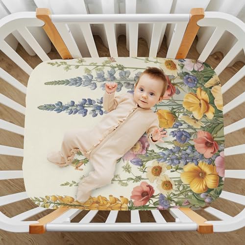 Wassud Full Bloom Crib Sheets Pack 28x52