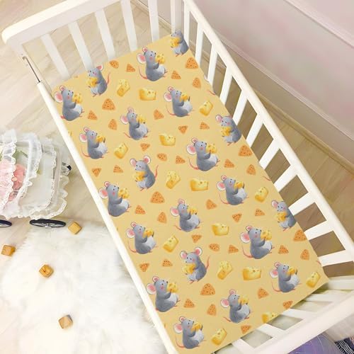 MNSRUU Crib Sheets for Boys Girls Soft Breathable Fit