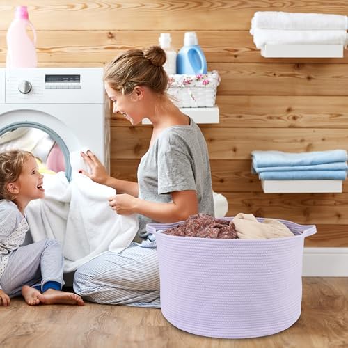 Large Cotton Rope Storage Basket for Kids and Baby