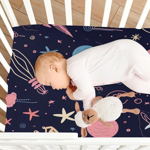 Wassud Stars and Comets Crib Sheets for Boys Girls