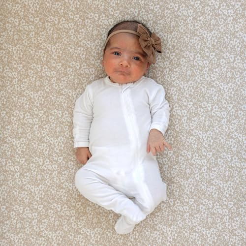 Sorrel Fern Crib Sheets - 2 Pack Neutral Poppy Fields