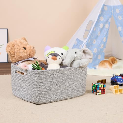 MiniArk Large Storage Baskets 2-Pack Mixed Grey 17x13x75