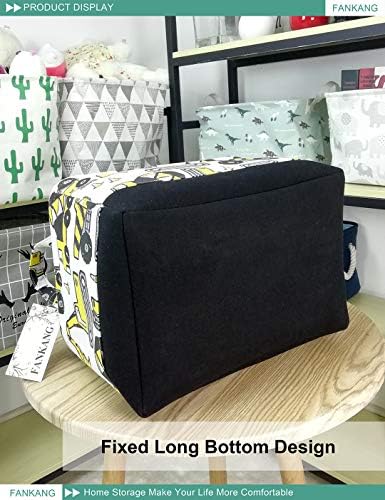 FANKANG Rectangular Laundry Basket with Handles for Storage