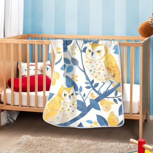 Sanluoli Lovey Blanket - Sweet Boho Owls Design 30x40in